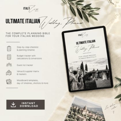 The Ultimate Italian Wedding Planner